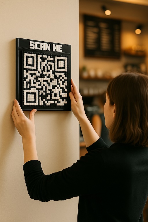 QR Frame in use